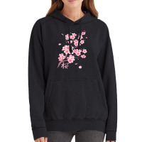 Falling Sakura Cherry Blossom Vintage Hoodie | Artistshot