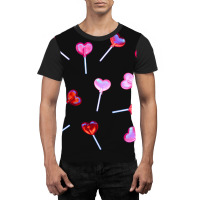 Lollipop Hearts Graphic T-shirt | Artistshot