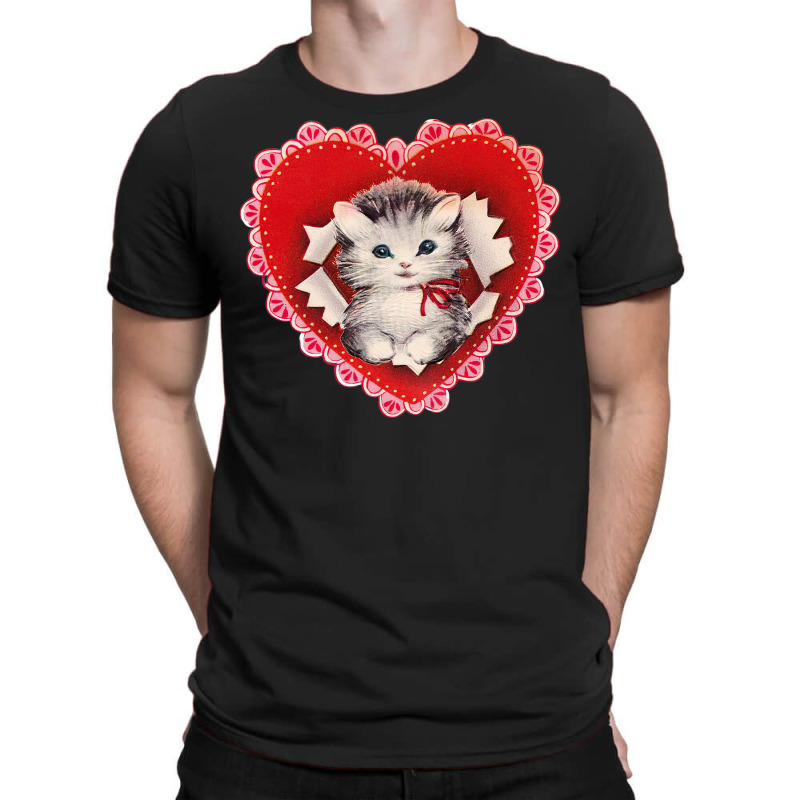 Kitten Coquette Red Valentine T-shirt | Artistshot