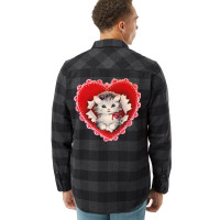 Kitten Coquette Red Valentine Flannel Shirt | Artistshot