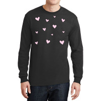 Pink Hearts Long Sleeve Shirts | Artistshot