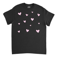 Pink Hearts Classic T-shirt | Artistshot