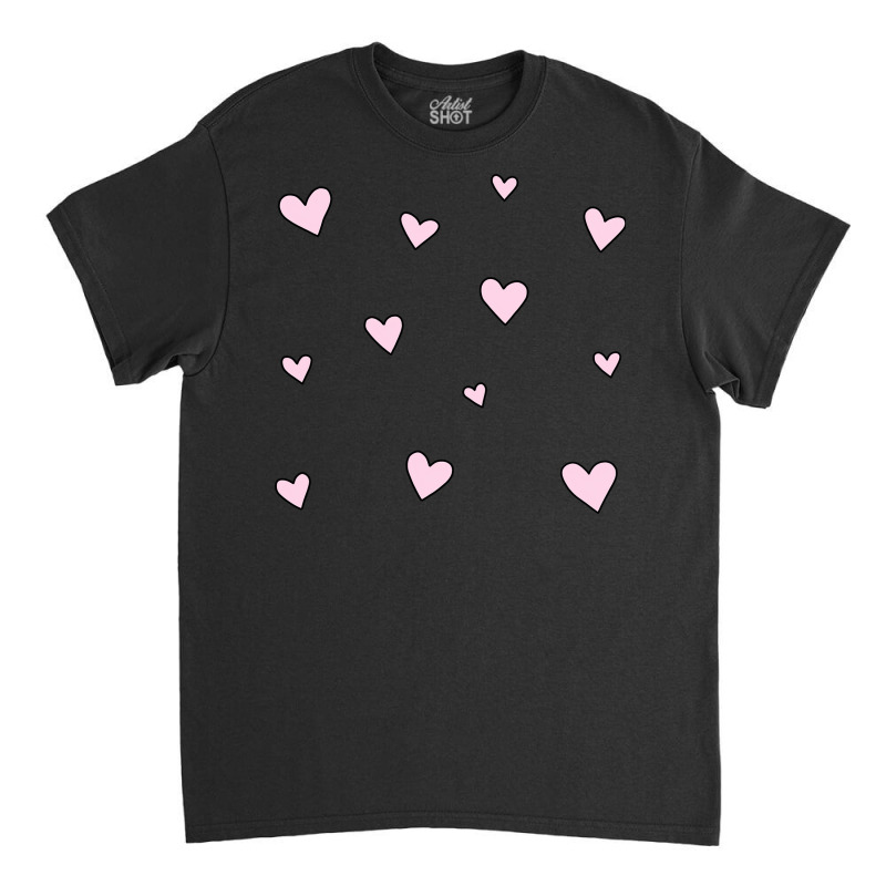 Pink Hearts Classic T-shirt | Artistshot