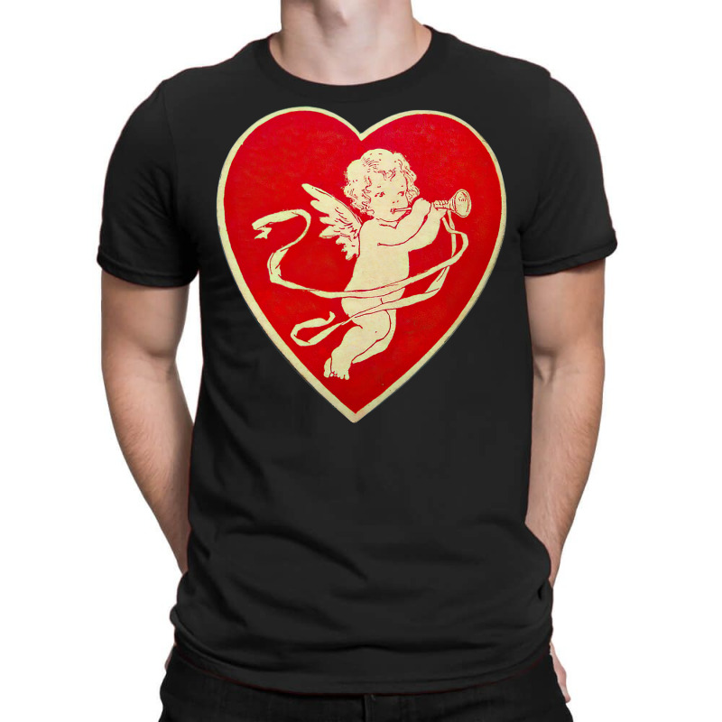 Red Heart Valentine Coquette Cherub Angel T-shirt | Artistshot