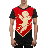 Red Heart Valentine Coquette Cherub Angel Graphic T-shirt | Artistshot