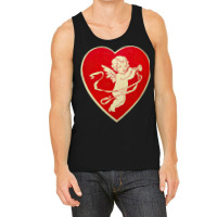 Red Heart Valentine Coquette Cherub Angel Tank Top | Artistshot