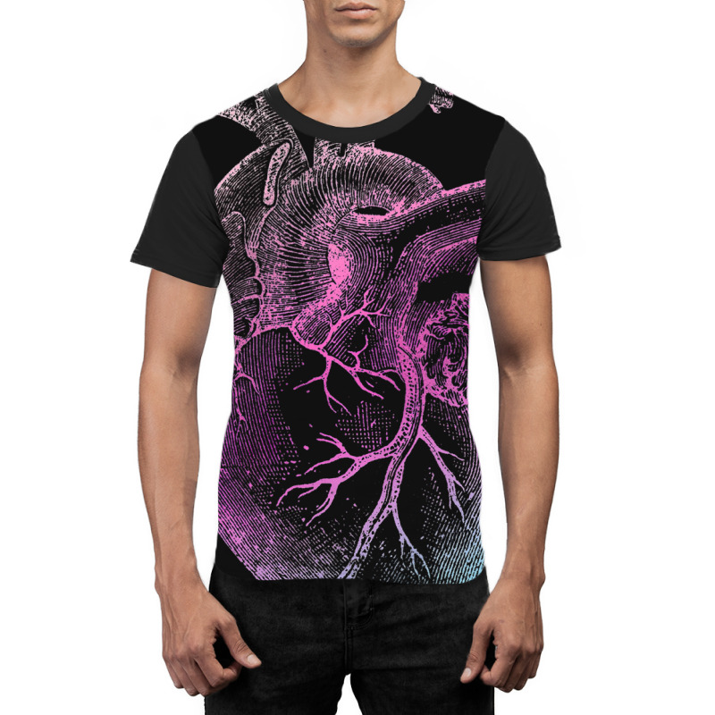 Pinky Heart   Vintage Heart Anatomy Graphic T-shirt | Artistshot