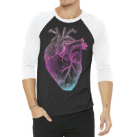 Pinky Heart   Vintage Heart Anatomy 3/4 Sleeve Shirt | Artistshot