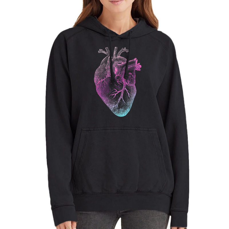 Pinky Heart   Vintage Heart Anatomy Vintage Hoodie | Artistshot