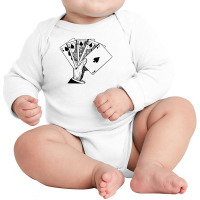 Playing Cards Poker Long Sleeve Baby Bodysuit | Artistshot