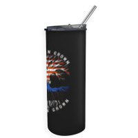 American Grown With Estonian Roots Estonia Flag Usa Flag Skinny Tumbler | Artistshot