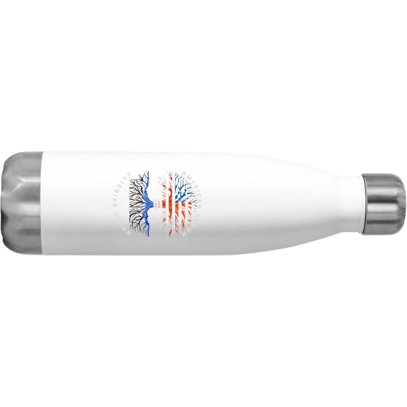 American Grown With Estonian Roots Estonia Flag Usa Flag Stainless Steel Water Bottle | Artistshot