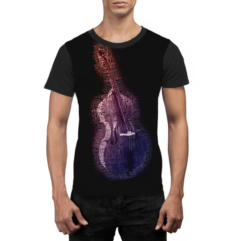 Great Contrabass Players Color Graphic T-shirt by FranklinTepper1 | Artistshot