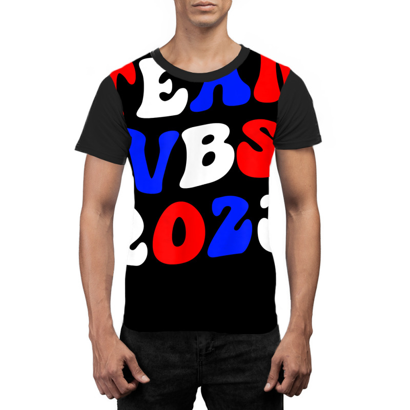 I Love Vbs 2023 Vacation Bible School Team Patriotic T Shirt Graphic T-shirt | Artistshot