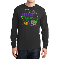 Mardi Gras Y'all Galveston Fun Cute Beads And Mask T Shirt Long Sleeve Shirts | Artistshot