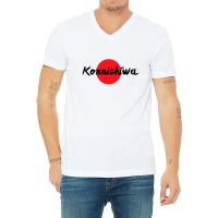 Konnichiwa Japan Kawai V-neck Tee | Artistshot