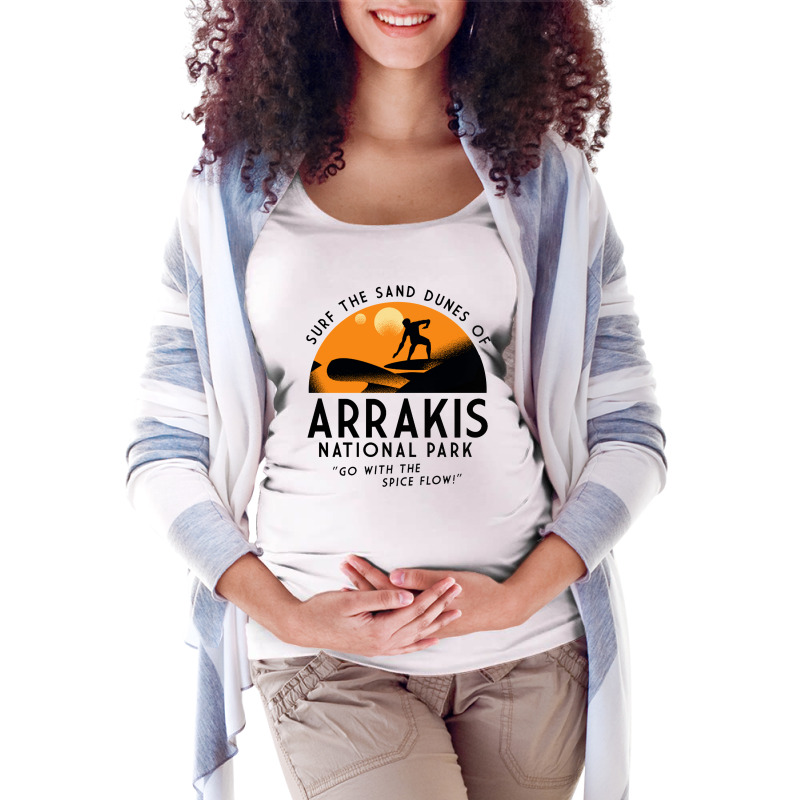 Arrakis National Park Maternity Scoop Neck T-shirt by Kimonos | Artistshot