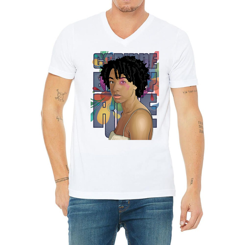 Corinne Bailey Rae Müsïc V-Neck Tee by Logilog magazine | Artistshot