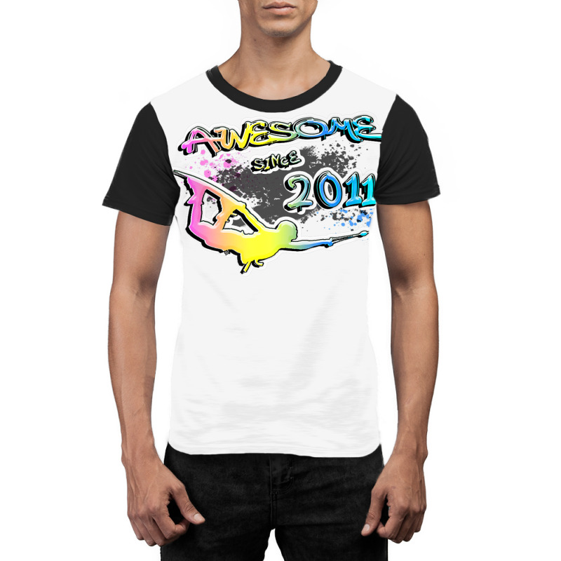 Awesome Since 2011. Wakeboard Lifestyle Graphic T-shirt | Artistshot