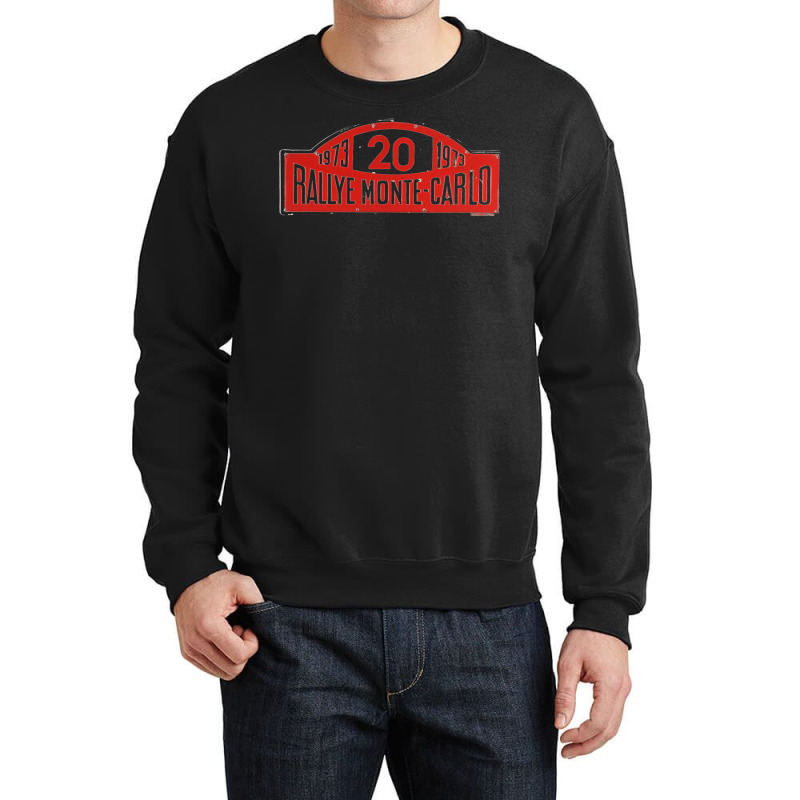 1973 Monte Carlo Rally Vintage Plate Crewneck Sweatshirt by rozihapirrirq | Artistshot