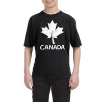 I Love Canada, Canadian Flag Vintage Canadian Maple Leaf Youth Tee | Artistshot