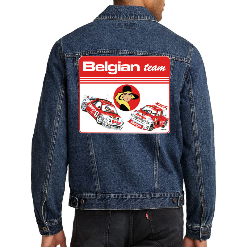 Belgian Team 86 Men Denim Jacket by olsettorbasl | Artistshot