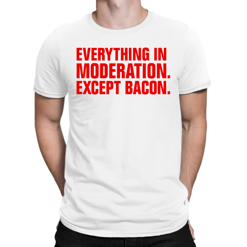 Album Music Except, Bacon T-shirt | Artistshot