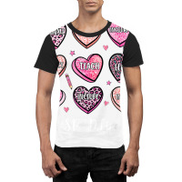 Candy Heart Teach Love Inspire Sped Teacher Valentine T Shirt Graphic T-shirt | Artistshot