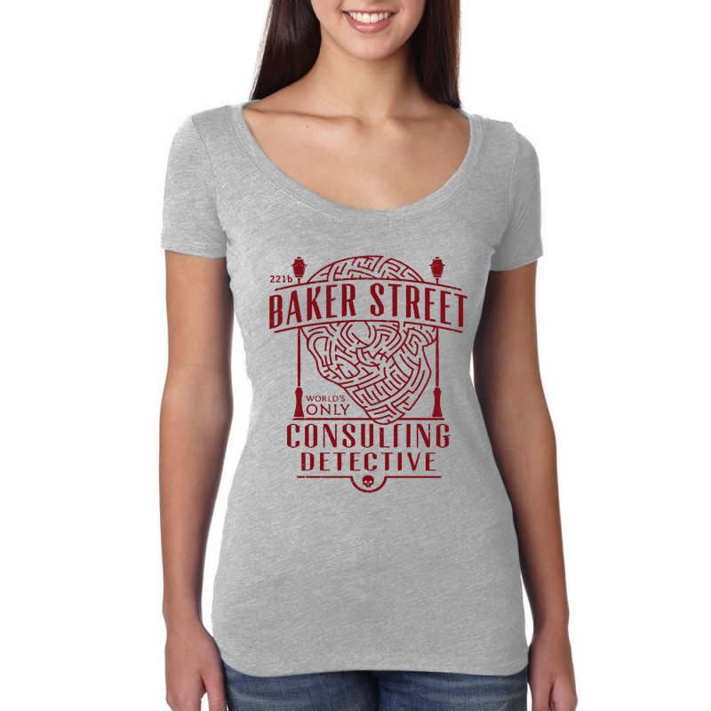 Baker Street Consulting Detective Women's Triblend Scoop T-shirt by Kimonos | Artistshot