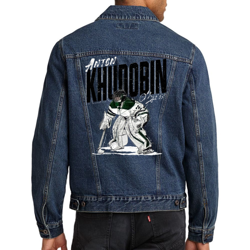 Anton Khudobin Men Denim Jacket by rozihapirrirq | Artistshot