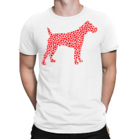 Fox Terrier Dog Lover Heart Shape Fox Terrier Valentines Day T Shirt T-shirt | Artistshot