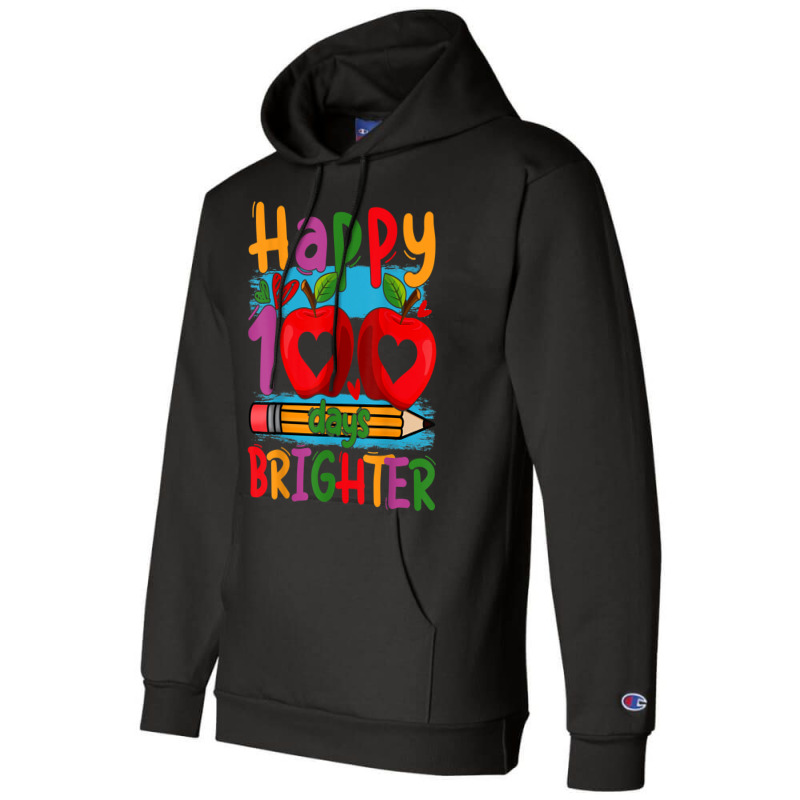 Happy 100 Days Brighter Shirt For Teachers Kids Boys Girls T Shirt Champion Hoodie | Artistshot