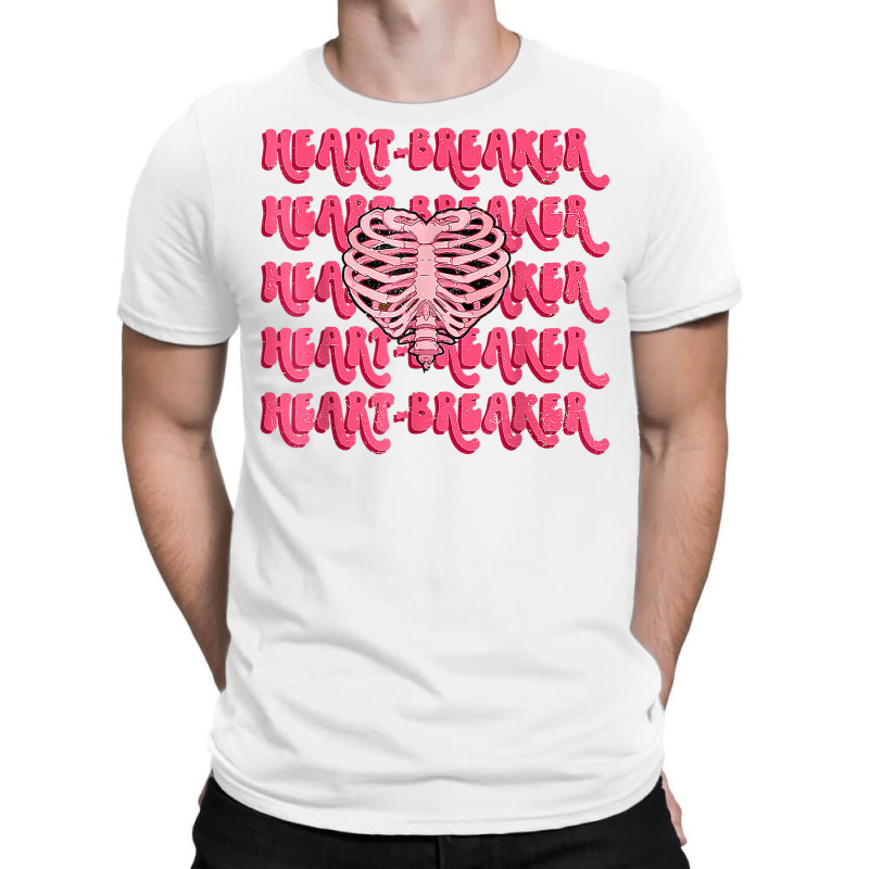 Heartbreaker Skeleton Heart Anti Retro Funny Valentines Day T Shirt T-shirt | Artistshot