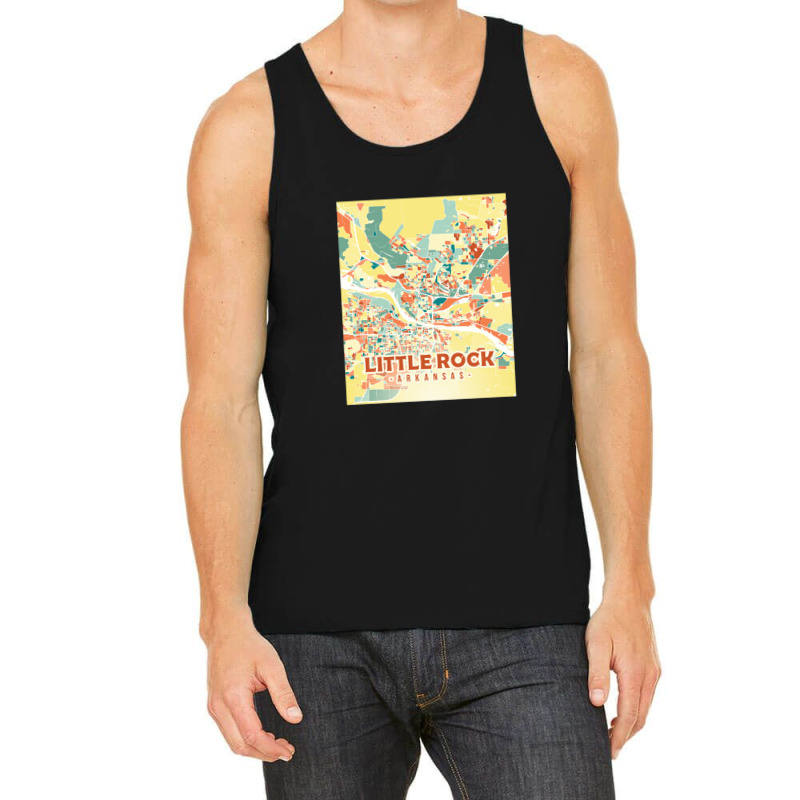 Little Rock Us Map Tank Top | Artistshot