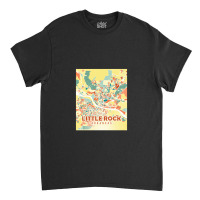 Little Rock Us Map Classic T-shirt | Artistshot