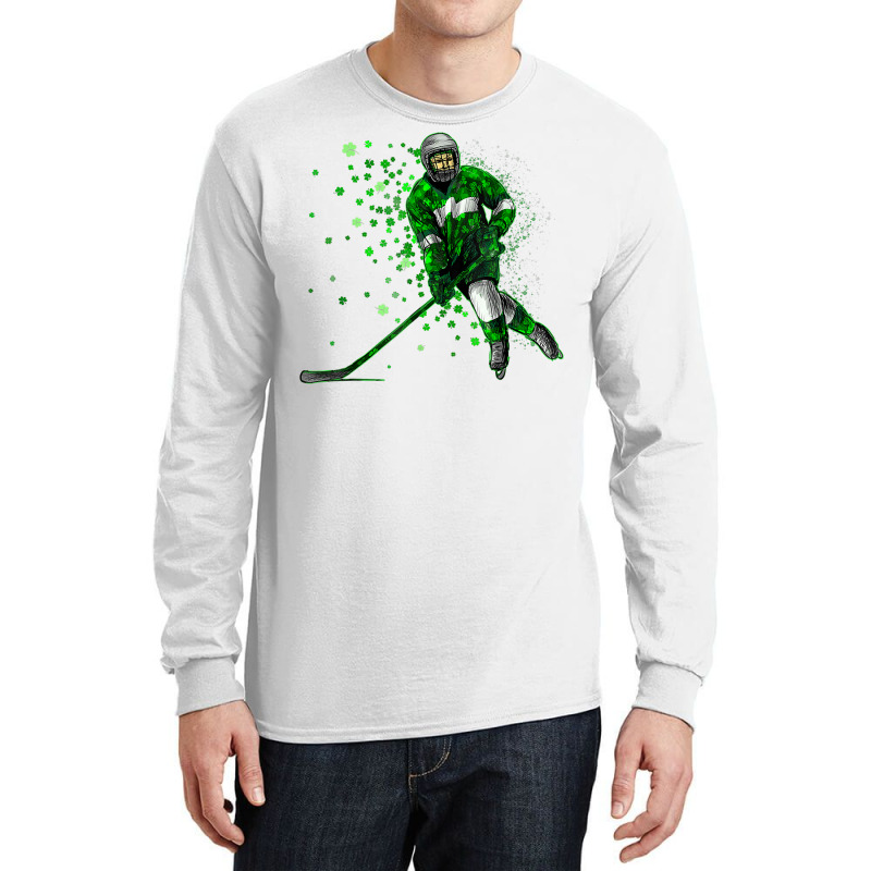 Irish Hockey Player Shamrock St Patrick's Day T Shirt Long Sleeve Shirts | Artistshot