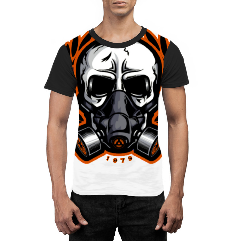 Apoel Ultras Gas Mask Skull Graphic T-shirt by rozihapirrirq | Artistshot