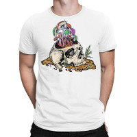 Skull Morels Mushroom Retro Vintage Shirt Gift For Gardening T Shirt T-shirt | Artistshot