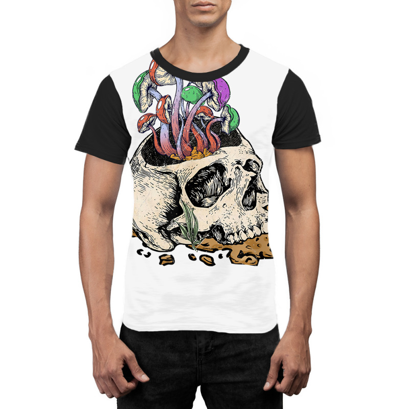 Skull Morels Mushroom Retro Vintage Shirt Gift For Gardening T Shirt Graphic T-shirt | Artistshot