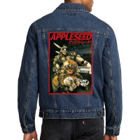 Appleseed   80's Anime Cyberpunk Military Action Men Denim Jacket | Artistshot