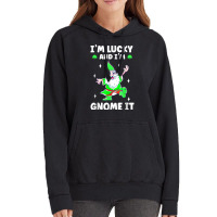 Womens I'm Lucky And I Gnomme It Happy St Patricks Day Gnome T Shirt Vintage Hoodie | Artistshot