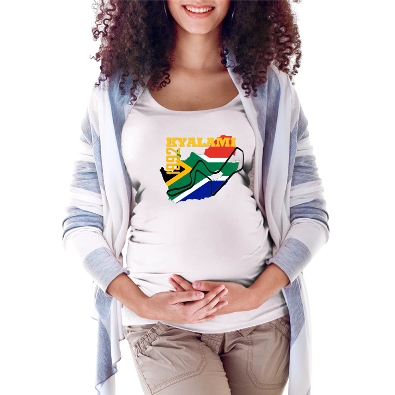 Kyalami Racing Track Maternity Scoop Neck T-shirt by izajaatraxv | Artistshot