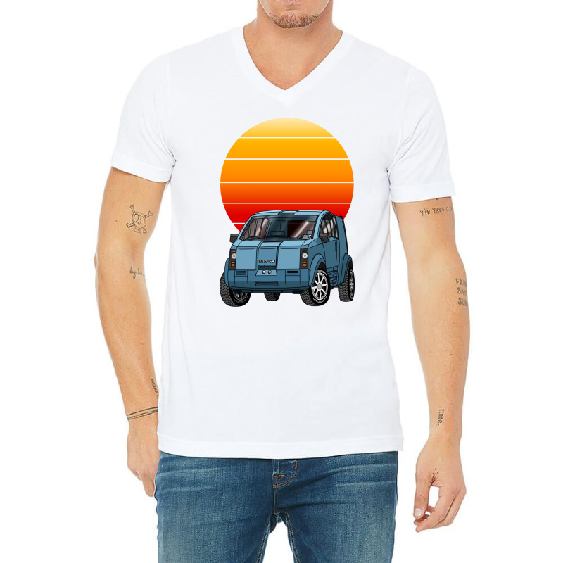 Japanese Minivan Concept V-neck Tee | Artistshot