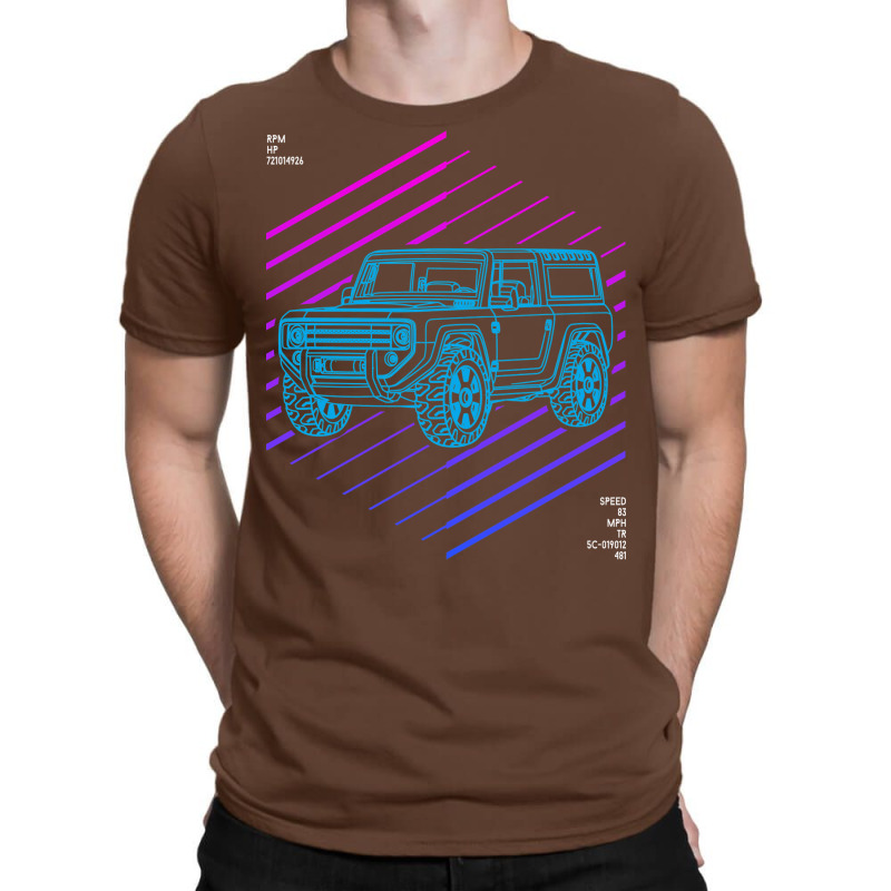 Bronco 4x4 Suv Blueprint T-Shirt by olsettorbasl | Artistshot