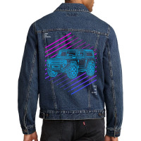 Bronco 4x4 Suv Blueprint Men Denim Jacket | Artistshot