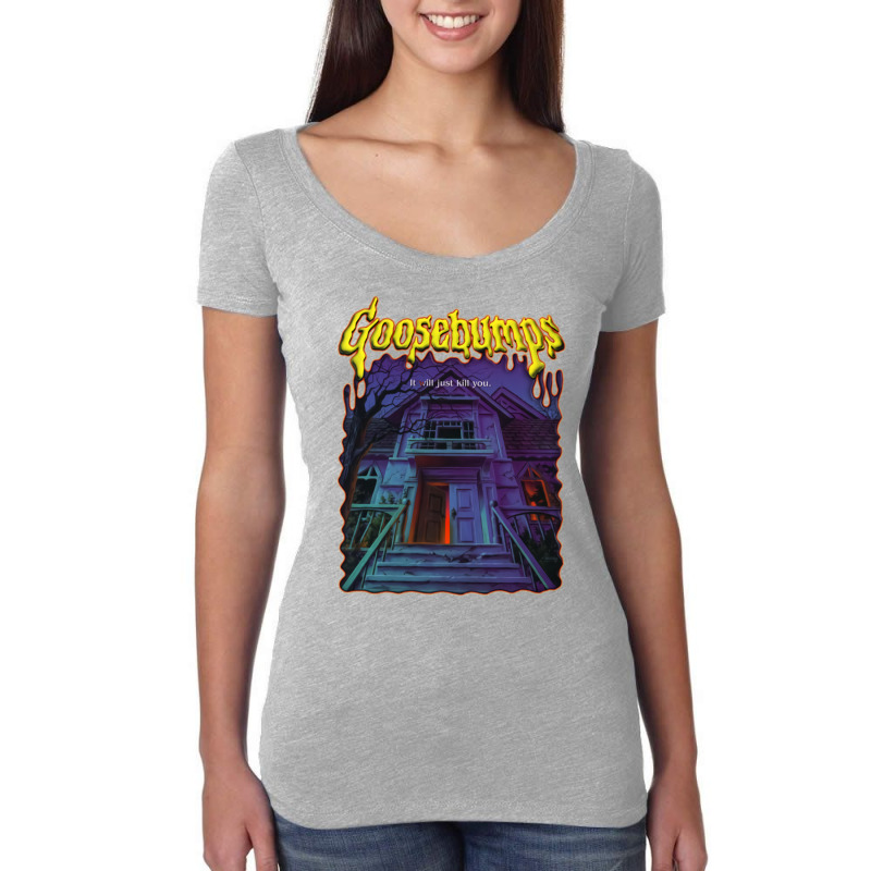 Goosebumps Vintage Welcome To Dead House Women's Triblend Scoop T-shirt by macoagapurt | Artistshot