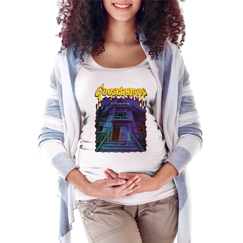 Goosebumps Vintage Welcome To Dead House Maternity Scoop Neck T-shirt by macoagapurt | Artistshot