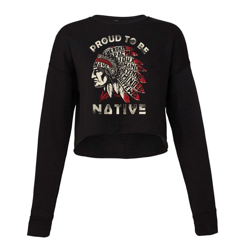 Native American Shirts Cropped Sweater by PamzieAdams | Artistshot