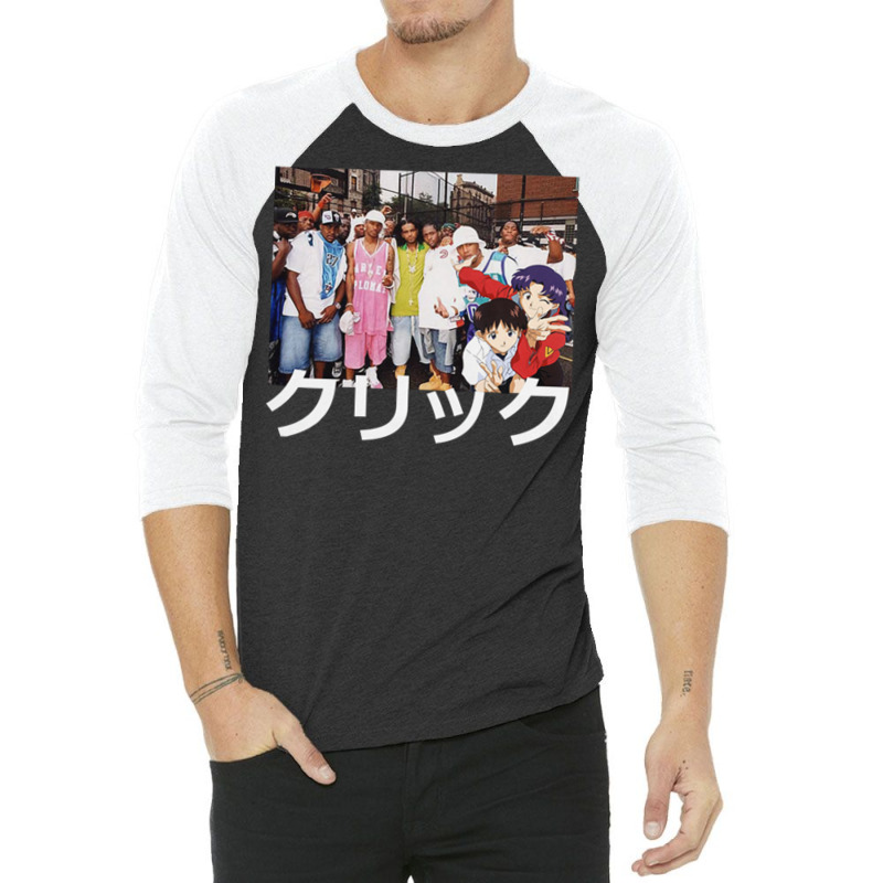 Dipset X Evangelion X Clique 3/4 Sleeve Shirt | Artistshot