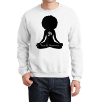 Womens Yoga Is Happiness Black Heritage Meditation Om Yoga T Shirt Crewneck Sweatshirt | Artistshot